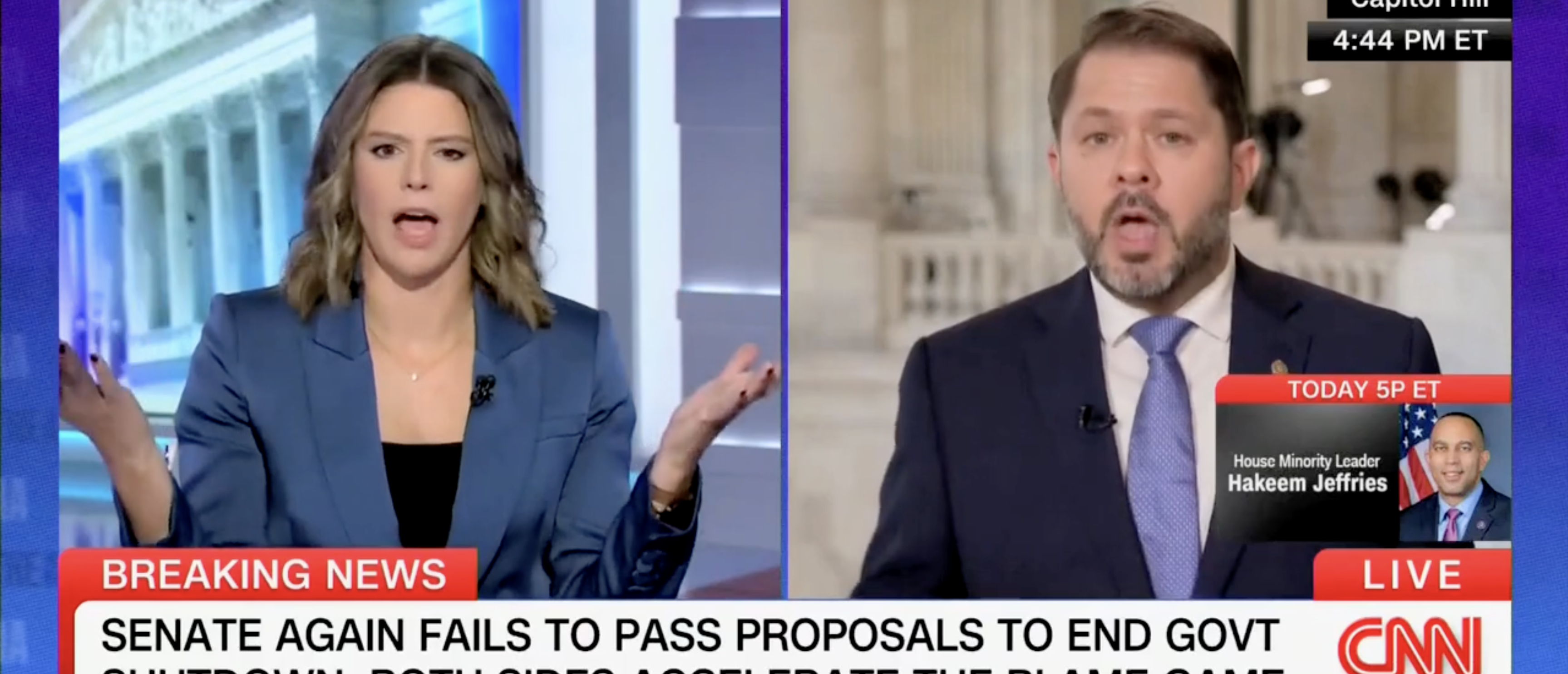 Even CNN Is Skeptical When Democratic Senator Denies That Party Pressure To Fight Trump Real Reason For Shutdown